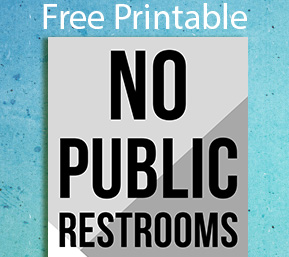 No Public Restrooms Sign,Size Options,Restroom Bathroom Bathrooms Private,I...